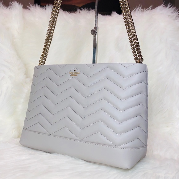 Kate Spade Reese Park Lorie Shoulder Bag Ash Grey - Picture 2 of 8